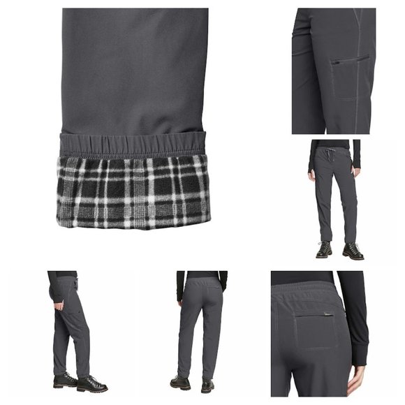 Eddie Bauer Ladies' Fleece Lined Pull-On Pant - Picture 1 of 7